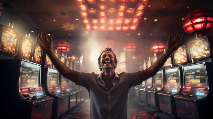 Antarmuka permainan Casino Hold'em di utama4d dengan dealer live
